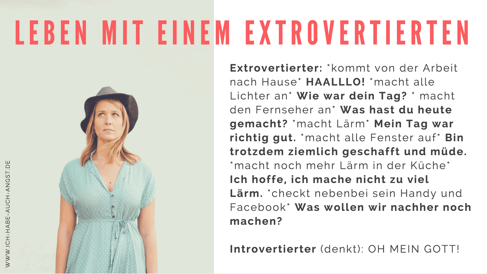 Leben mit extrovertierten und introvertierten Partnern